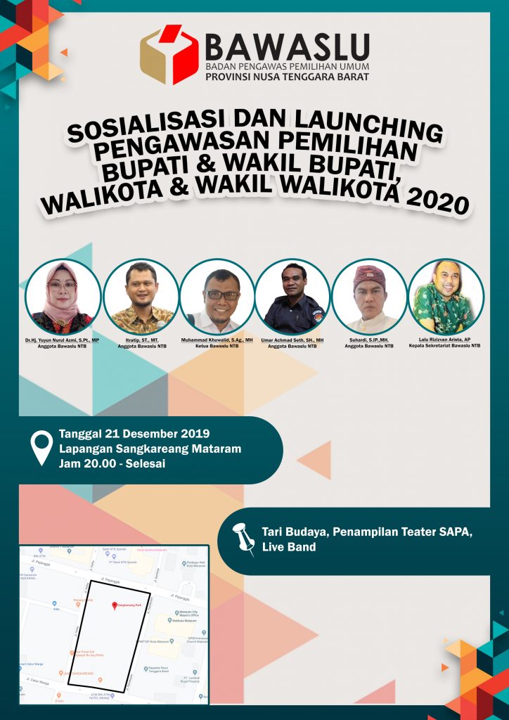 Sosialisasi dan Launching Pengawasan Pemilihan Bupati dan Wakil Bupati Walikota dan Walikota 2020
