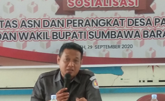 Bawaslu Sumbawa Barat Ingatkan ASN dan Perangkat Desa Jaga Netralitas.