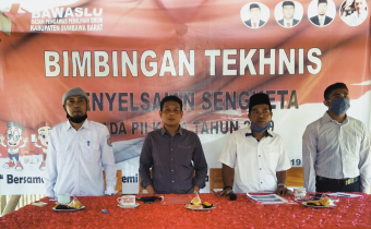 Bawaslu KSB Laksanakan Bimtek Penyelesaian Sengketa Kepada Panwascam